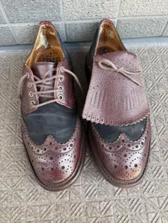 m*8様 マークマクナイリー　レザーコンビウィングチップ