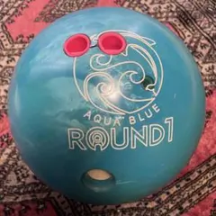 ROUND アクアブルー ボウリングボール 2個セット ラウンドワン ボウリングボール アクアブルー 14ポンド - メルカリ