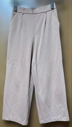 【匿名配送】SHOO LA RUE ピンクベージュ Lサイズ ワイドパンツ