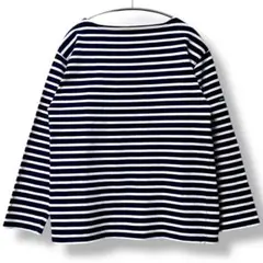 美品 SAINT JAMES セントジェームス ウェッソン T4 ネイビー 白