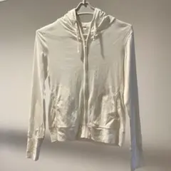 ユニクロ　フルジップパーカー　Lサイズ　ホワイト