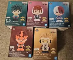 ヒロアカ 一番くじ F賞 SOFVICちゅ　ソフビクちゅ 5種セット