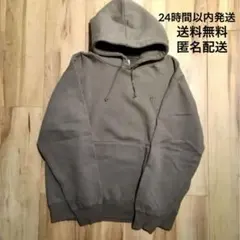 古着 champion パーカー トレーナー スウェット グレージュ カーキ