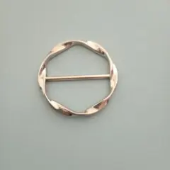 シルバー　シンプル　スカーフリング　スカーフバックル