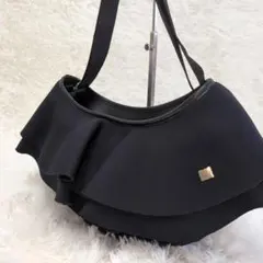 極美品 RAPTURE ラプチャー フリル ショルダーバッグ ブルー 2way 