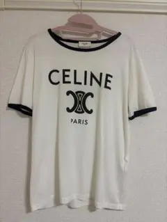 CELINE ロゴ 半袖Tシャツ ホワイトのサムネイル