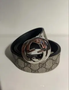 値下げ可能‼️GUCCI GGスプリーム Gロゴ バックルベルト リバーシブルのサムネイル