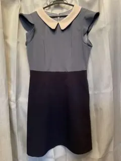 REDYAZEL 配色襟付きワンピース