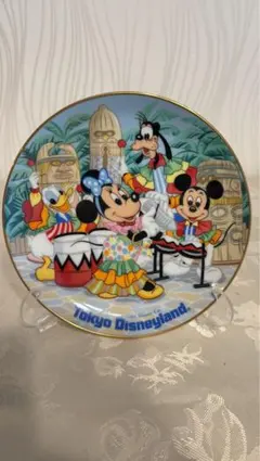 東京ディズニーランド 1983年 開園記念プレート スタンド付き◇美品
