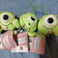 モンスターズインク マイク ぬいぐるみマスコット 3体セット