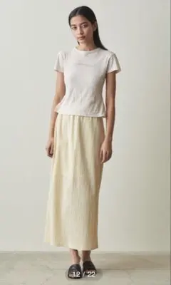 Steven Alan CRAPE STRIPE EASY LONG SKIRTのサムネイル