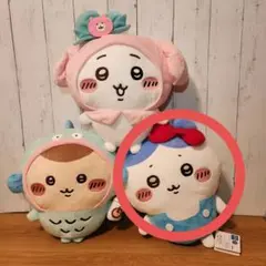 他キャラ有り♥ちいかわ×サンリオキャラクターズBIGぬいぐるみ①ハチワレ
