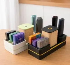 スリムタイプ加熱式タバコオーガナイザー灰皿付きIQOS glo Ploom対応