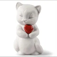新品✨LLADRO　リヤドロ　遊び心のある愛 ネコ 置物　猫