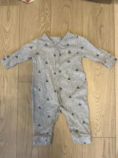 baby gap グレー クマロンパース 3-6ヶ月
