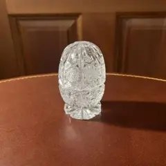 クリスタルガラス　ドーム型　小物入れ　ガラスの置物　蓋付き