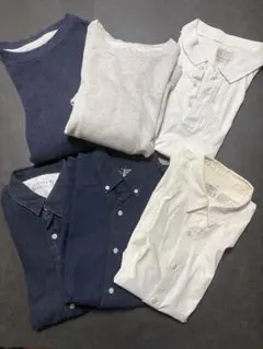 Lサイズ6点セット　無印良品 トップス まとめ売り（シャツ・ポロ・スウェット）