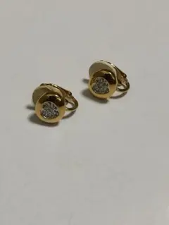 SWAROVSKI ゴールドカラー ハート イヤリングのサムネイル