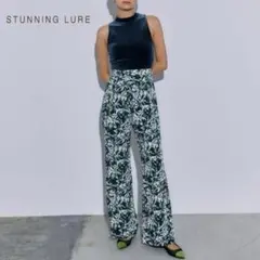 【未使用級】スタニングルアー フラワープリント フレアパンツ イージー パンツ