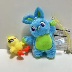 トイストーリー ダッキー＆バニー ぬいぐるみ キーホルダー ディズニー