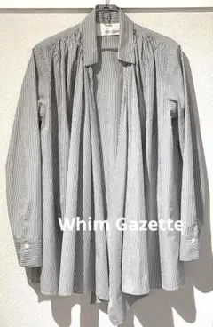 【美品】ウィムガゼット　2wayストライプシャツ