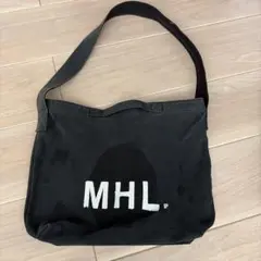 MHL. マーガレットハウエル　黒色　ブラックキャンバストートバッグのサムネイル