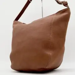 COACH ショルダーバッグ ダッフルサック レザー 大容量 ブラウン