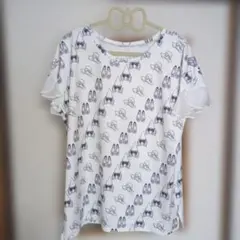 アンドラブ♥フリル袖 帽子と靴のプリントTシャツのサムネイル