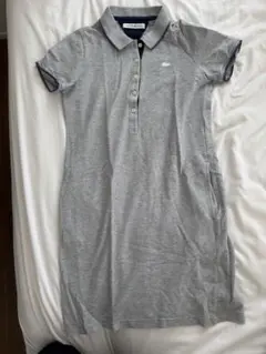 LACOSTE グレー ポロワンピース