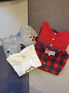 《お値下げしました》ファミリア& agnis b. 4点セット　90cm