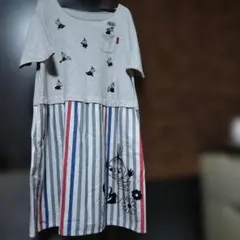 ★ムーミン　ミイ　半袖ロングワンピース　フリーサイズ