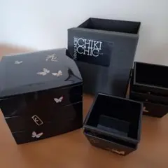 CHIKI CHIC 蝶の漆器重箱 3段 - メルカリ