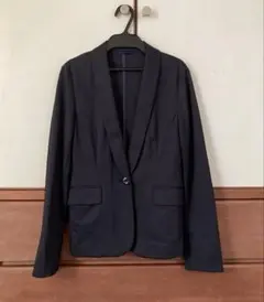 【美品】PERSON'S アンカーウーマン☆ネイビージャケット７号