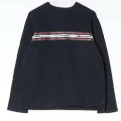 BURBERRYネイビー ストライプ トレーナー Lサイズ