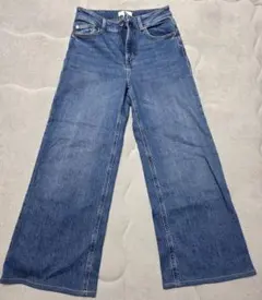 H&M ワイド ハイウエスト デニム　パンツ 36のサムネイル