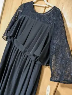 【新品】大きいサイズ 結婚式用 フォーマルワンピース ロング丈