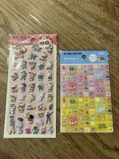 クレヨンしんちゃん タイルシール ぷっくりシール 《2点セット》