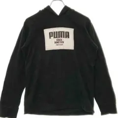プーマ　メンズパーカー　黒　Lサイズ　カジュアル　秋冬　アメリカ古着【187】