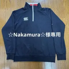 canterbury ネイビー ハーフジップ トレーナー