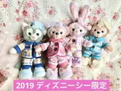 ❤️ディズニーシー限定　パジャマパーティー　ぬいぐるみバッジ　全4種類セット