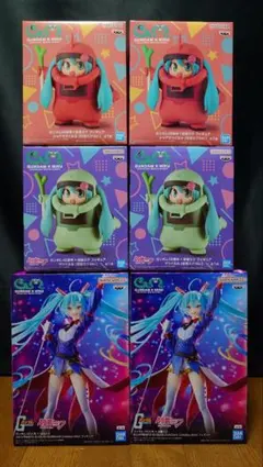 ガンダム45周年 初音ミク フィギュア まとめ売り 6点セット 未開封