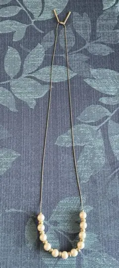 コットンパールネックレス　普段使いにも♫