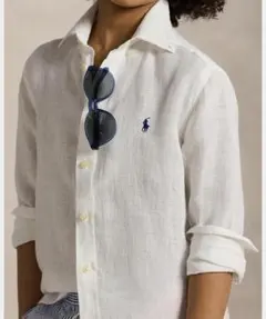 【定番／ほぼ新品】POLO RALPH LAUREN リネンシャツのサムネイル