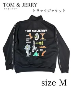 トム&ジェリー ジャージ トラックジャケット 刺繍 バックプリント　Mサイズ