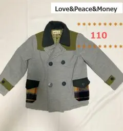 【美品】Love&Peace&Money　コート　グレー