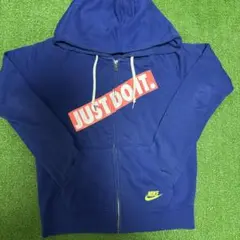 Nike JUST DO IT. ジップアップパーカー S ネイビー