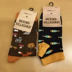 北欧デザイン　ソックス2足セット