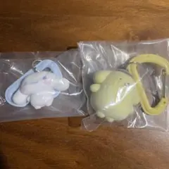 サンリオ　カラフルカラビナマスコットチャーム　シナモロール　ポムポムプリン
