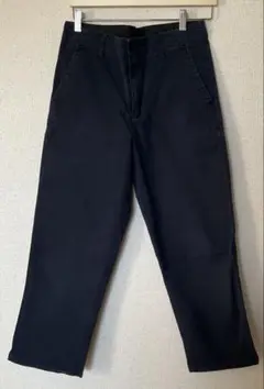 ユニクロ 7分丈 パンツ ネイビー