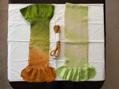 【帯揚げ２枚と帯締め】着物小物セット